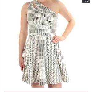 Bar III NWT one shoulder fit and flair mini dress